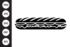 Baguette Sandwich SVG Product Image 1