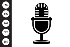 Microphone SVG Product Image 1