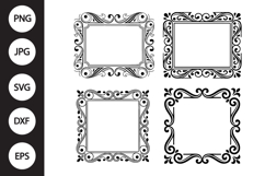 Vintage Ornamental Frame SVG Product Image 1