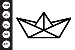 Paper Boat SVG Product Image 1