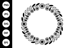 Floral Border SVG Product Image 1