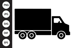 Box Truck Silhouette SVG Product Image 1