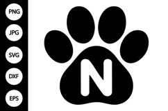 Paw Alphabet SVG Product Image 1