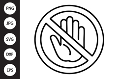 Stop Hand SVG Product Image 1