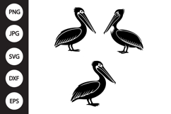 Pelican Bird SVG, Pelican Bird Clipart Product Image 1