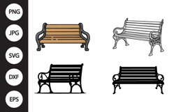 Bench SVG, Bench Clipart Product Image 1