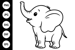 Baby Elephant SVG Product Image 1