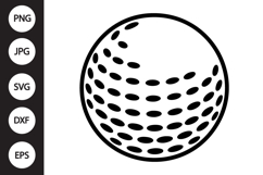 Golf Ball SVG Product Image 1