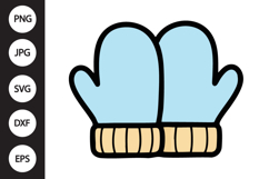 Winter Mittens SVG Product Image 1