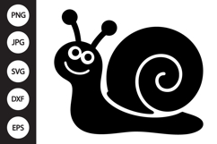 Snail Silhouette SVG Product Image 1