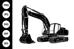 Excavator Silhouette SVG Product Image 1