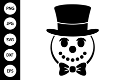 Snowman Face SVG Product Image 1
