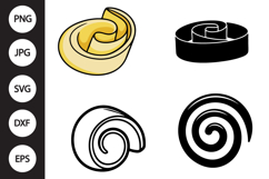 Butter Swirl SVG, Butter Swirl Clipart Product Image 1