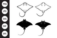 Stingray SVG, Stingray Clipart Product Image 1