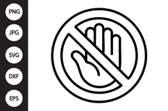 Stop Hand SVG Product Image 1