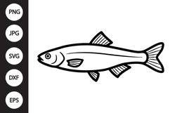 Minnow Fish SVG Product Image 1