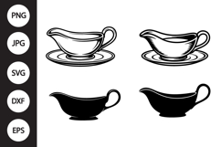Gravy Boat SVG, Gravy Boat Clipart Product Image 1