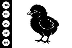 Chick Silhouette SVG Product Image 1