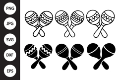 Maracas SVG, Maracas Clipart Product Image 1