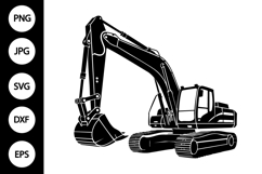 Excavator Silhouette SVG Product Image 1