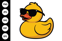 Duck With Sunglasses SVG Product Image 1