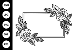 Floral Frame SVG Product Image 1