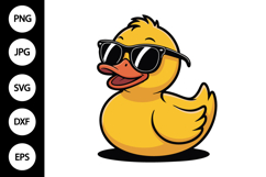 Duck With Sunglasses SVG Product Image 1