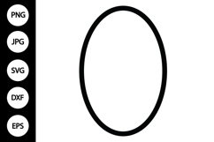 Oval Frame SVG Product Image 1