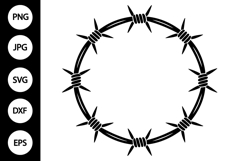 Barbed Wire Circle SVG Product Image 1