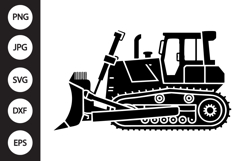 Bulldozer Silhouette SVG Product Image 1