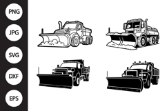 Snow Plow Truck SVG, Snow Plow Truck Clipart Product Image 1