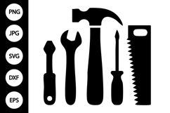 Repair Tools Silhouette SVG Product Image 1