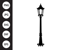 City Street Lantern SVG Product Image 1