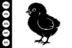 Chick Silhouette SVG Product Image 1