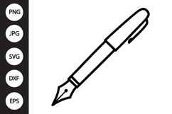 Fountain Pen SVG Product Image 1