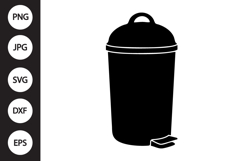 Trash Can SVG Product Image 1