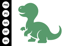 Cute Baby Dinosaur SVG Product Image 1
