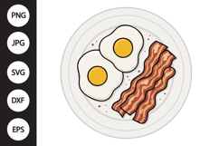 Bacon and Eggs SVG Product Image 1