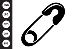Safety Pin SVG Product Image 1
