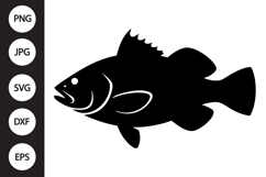 Black Drum Fish SVG Product Image 1