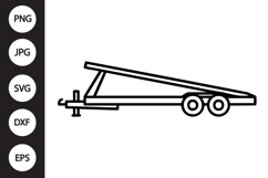 Car Hauler Trailer SVG Product Image 1