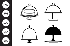 Cake Dome SVG, Cake Dome Clipart Product Image 1