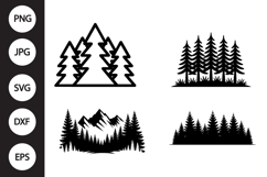 Forest SVG, Forest Clipart Product Image 1