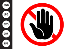 Stop Hand SVG Product Image 1