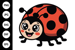 Ladybug Clipart SVG Product Image 1