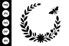 Bee Wreath SVG Product Image 1