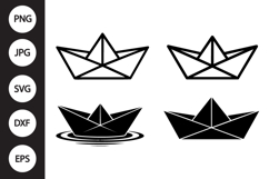 Paper Boat SVG, Paper Boat Clipart Product Image 1