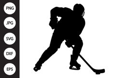 Ice Hockey Player SVG Product Image 1