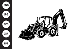 Backhoe Silhouette SVG Product Image 1