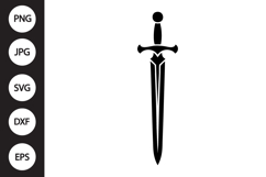 Sword Silhouette SVG Product Image 1